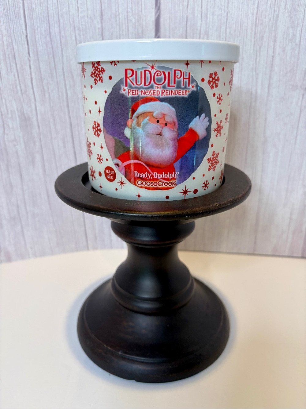 Goose Creek Ready Rudolph 3-wick candle, NWT